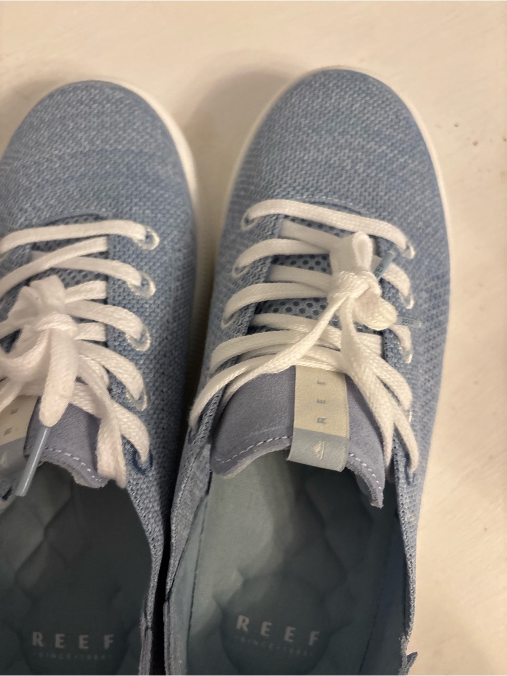 Reef Neptune Women’s Breathable Sneaker Tennis Beach Shoes NWOT Dusty Blue 10 - Picture 4 of 6